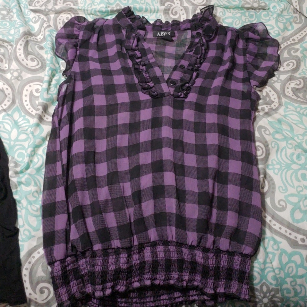 A. Byer plaid blouse